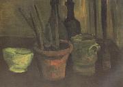 Vincent Van Gogh Still Life with Paintbrushes in a Pot (nn04) USA oil painting reproduction